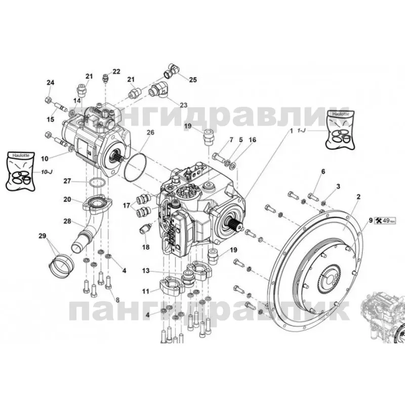 Гидравлический насос Danfoss 83021403