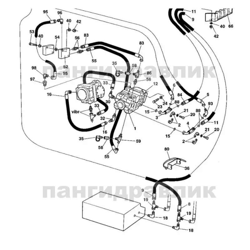 Гидравлический насос Dynapac 381728 Hydraulic pump