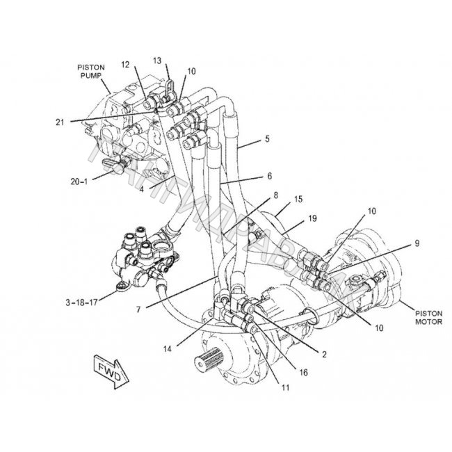 Гидравлический насос CAT 307-3062